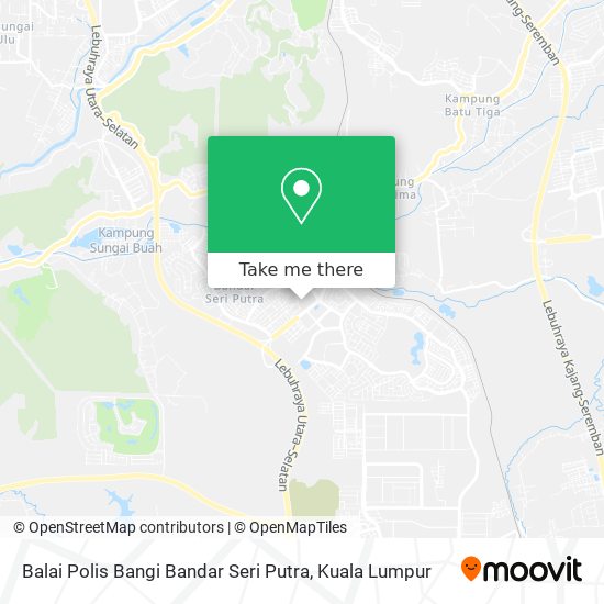 Peta Balai Polis Bangi Bandar Seri Putra