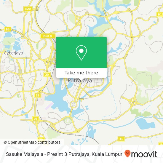 Peta Sasuke Malaysia - Presint 3 Putrajaya