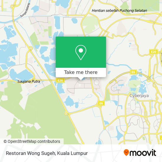 Restoran Wong Sugeh map