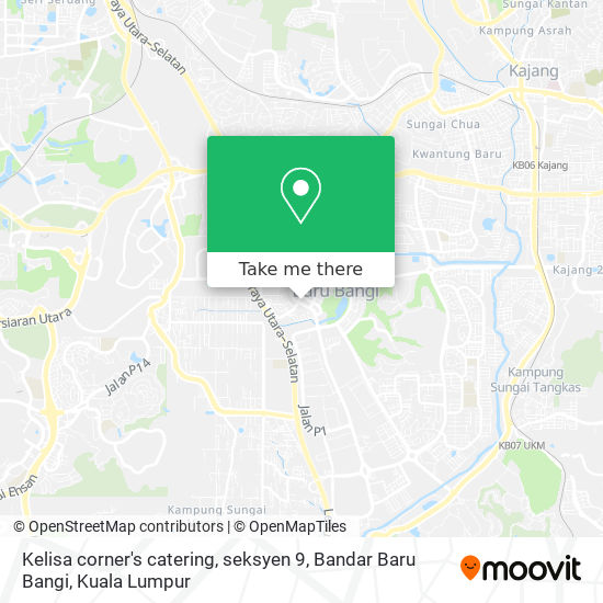 Kelisa corner's catering, seksyen 9, Bandar Baru Bangi map