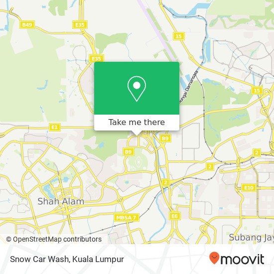 Snow Car Wash map