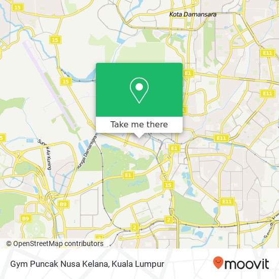 Gym Puncak Nusa Kelana map