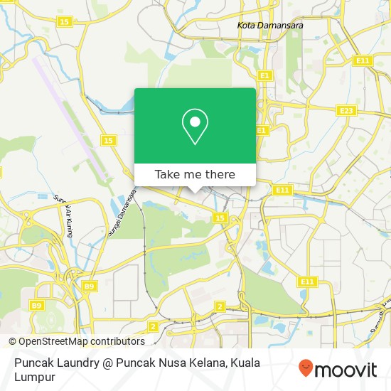 Puncak Laundry @ Puncak Nusa Kelana map