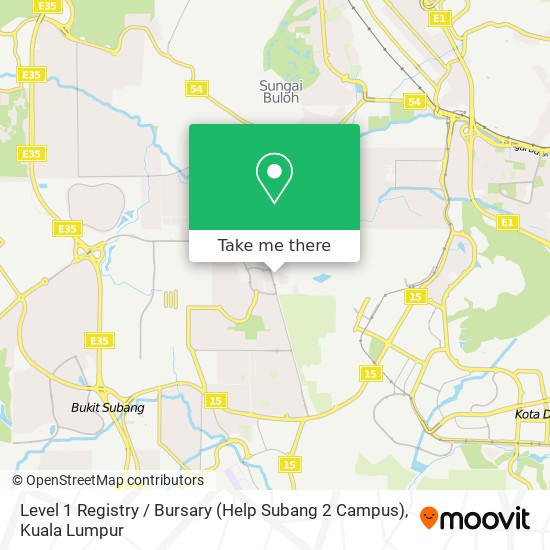 Level 1 Registry / Bursary (Help Subang 2 Campus) map