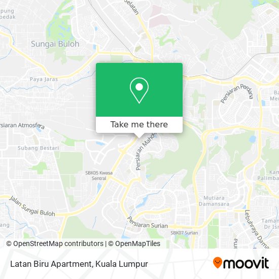 Latan Biru Apartment map