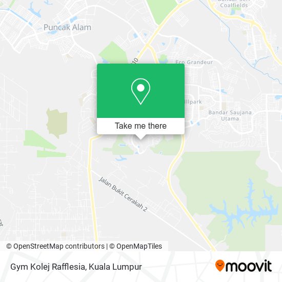 Gym Kolej Rafflesia map