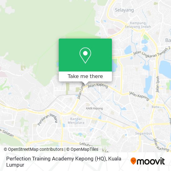 Perfection Training Academy Kepong (HQ) map