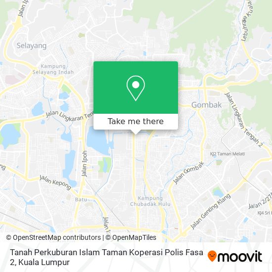 Peta Tanah Perkuburan Islam Taman Koperasi Polis Fasa 2