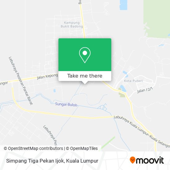 Simpang Tiga Pekan Ijok map