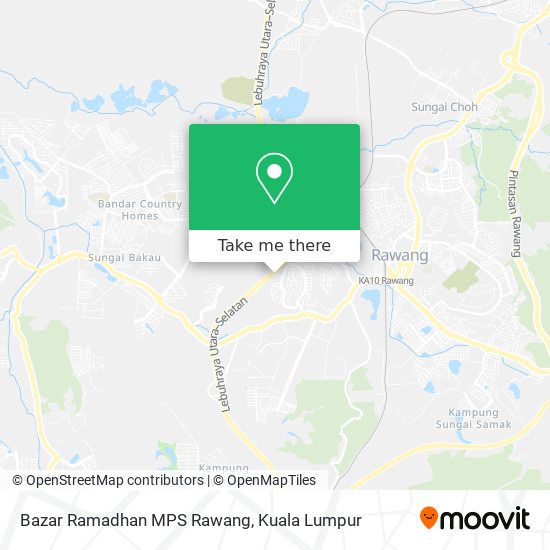 Bazar Ramadhan MPS Rawang map