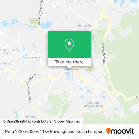 Pmu 132kv/33kv/11kv RawangLand map