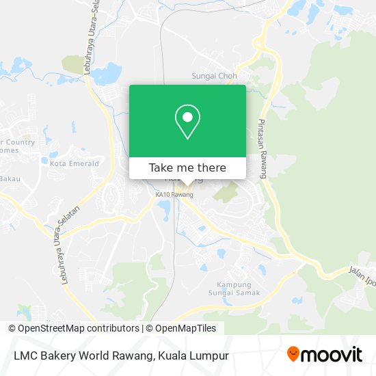 LMC Bakery World Rawang map