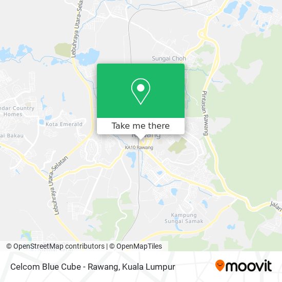 Celcom Blue Cube - Rawang map