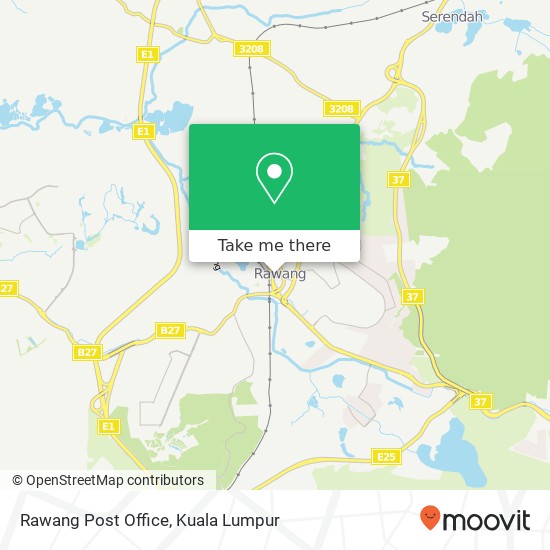 Rawang Post Office map