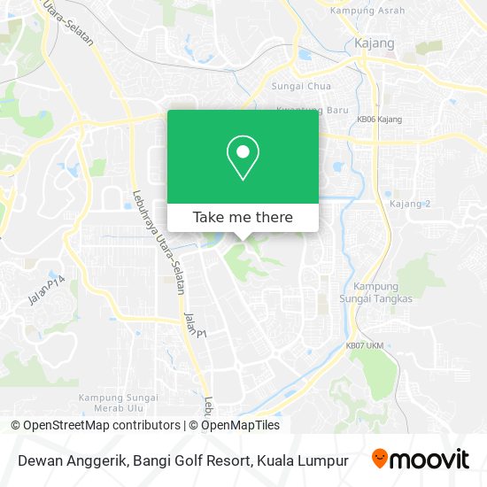 Dewan Anggerik, Bangi Golf Resort map