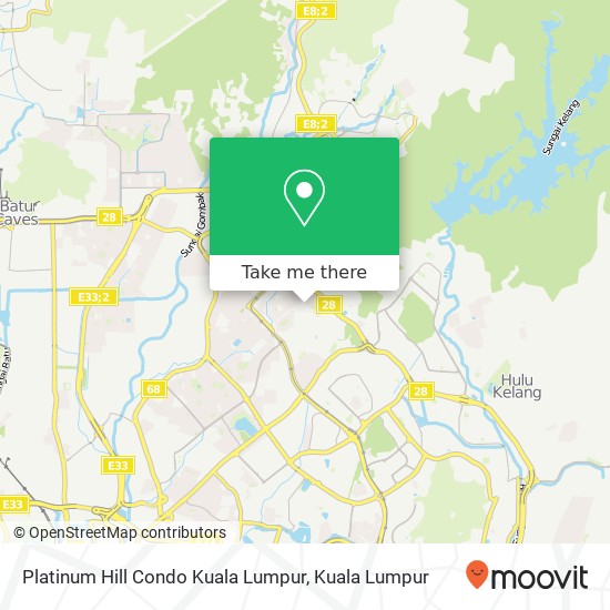Peta Platinum Hill Condo Kuala Lumpur