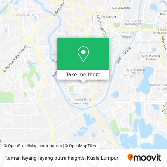 Peta taman layang-layang putra heights