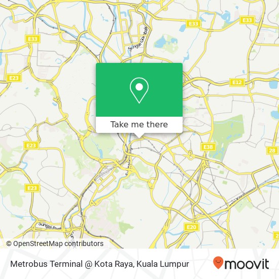 Peta Metrobus Terminal @ Kota Raya