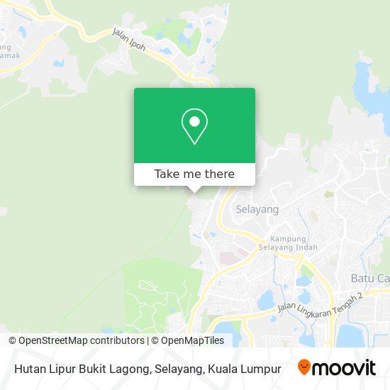 Peta Hutan Lipur Bukit Lagong, Selayang