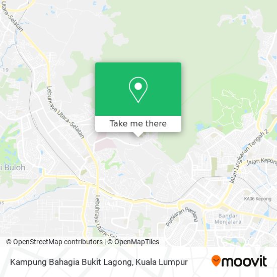 Kampung Bahagia Bukit Lagong map