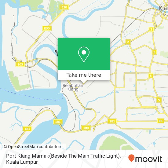 Peta Port Klang Mamak(Beside The Main Traffic Light)