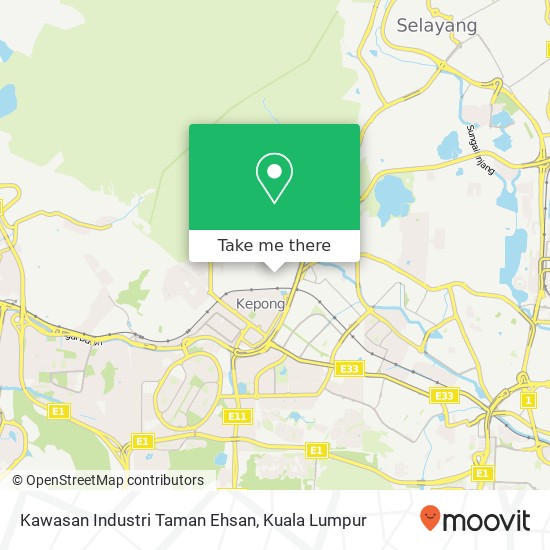 Kawasan Industri Taman Ehsan map