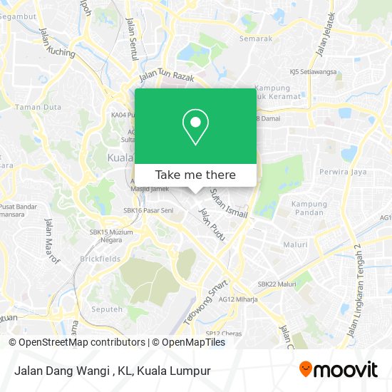 Jalan Dang Wangi , KL map