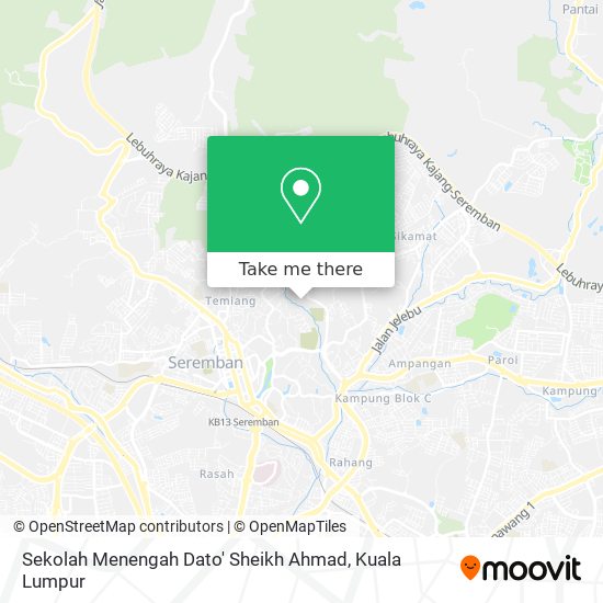 Sekolah Menengah Dato' Sheikh Ahmad map