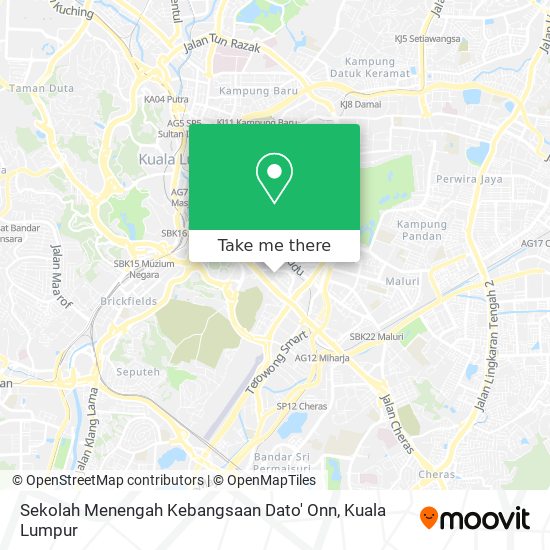 Sekolah Menengah Kebangsaan Dato' Onn map