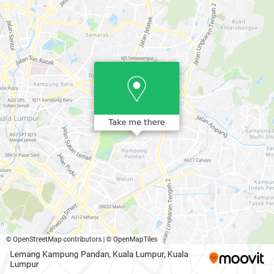 Lemang Kampung Pandan, Kuala Lumpur map