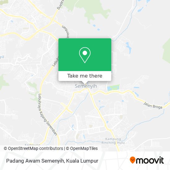 Padang Awam Semenyih map