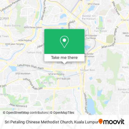 Sri Petaling Chinese Methodist Church map