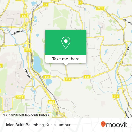Peta Jalan Bukit Belimbing