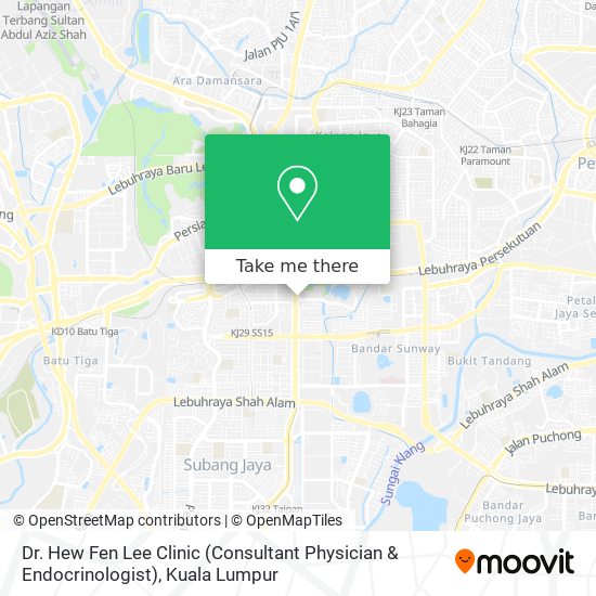 Dr. Hew Fen Lee Clinic (Consultant Physician & Endocrinologist) map