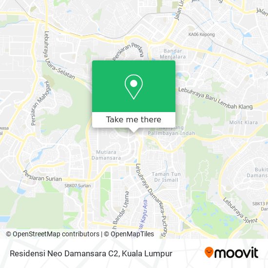 Peta Residensi Neo Damansara C2