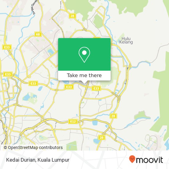 Kedai Durian map