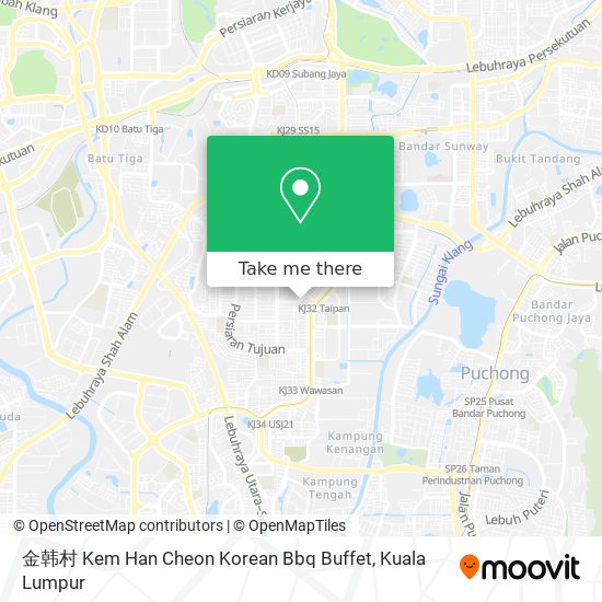 金韩村 Kem Han Cheon Korean Bbq Buffet map