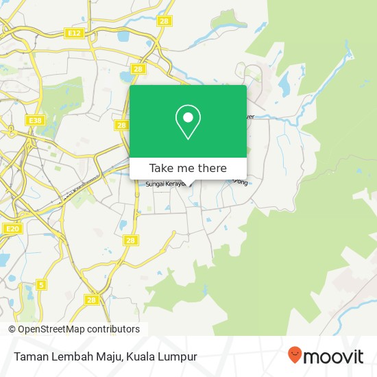 Peta Taman Lembah Maju