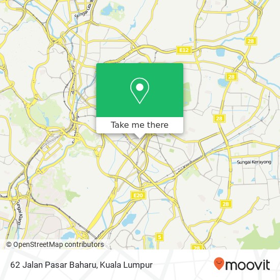 62 Jalan Pasar Baharu map