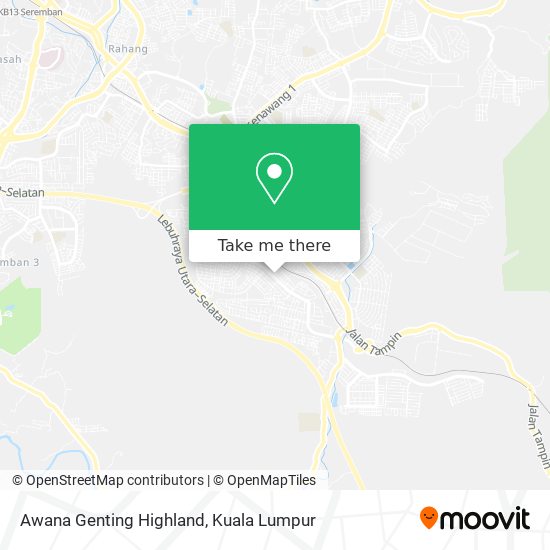 Awana Genting Highland map