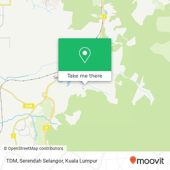 TDM, Serendah Selangor map