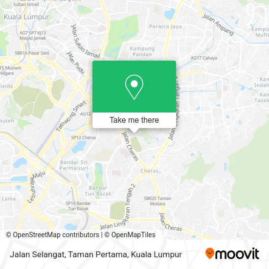 Jalan Selangat, Taman Pertama map