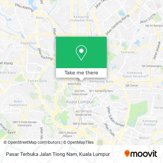 Pasar Terbuka Jalan Tiong Nam map