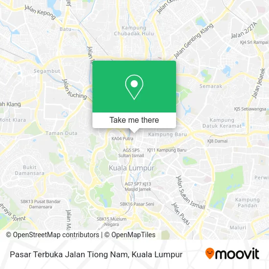 Pasar Terbuka Jalan Tiong Nam map