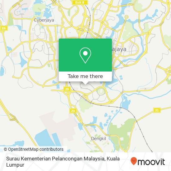 Surau Kementerian Pelancongan Malaysia map
