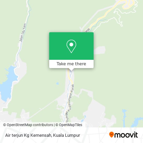 Peta Air terjun Kg Kemensah