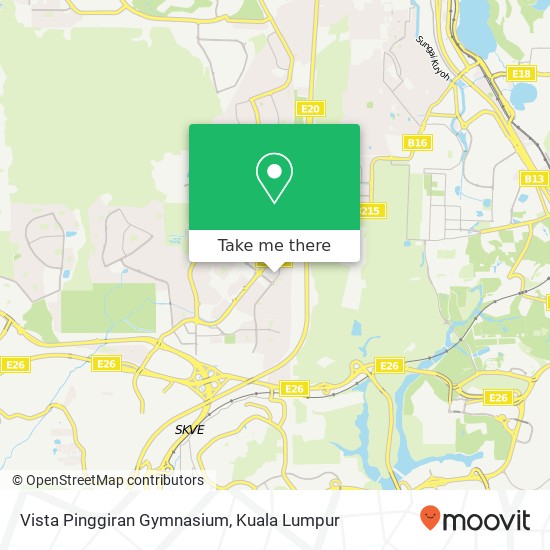 Vista Pinggiran Gymnasium map