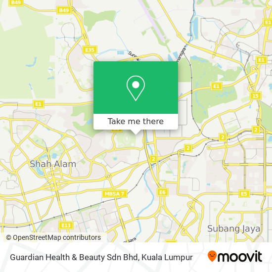 Guardian Health & Beauty Sdn Bhd map