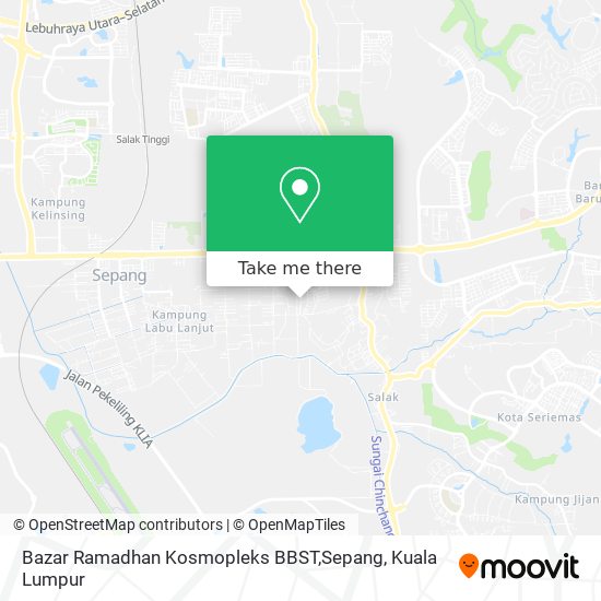 Bazar Ramadhan Kosmopleks BBST,Sepang map