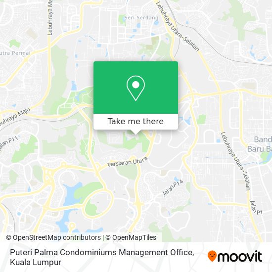 Puteri Palma Condominiums Management Office map